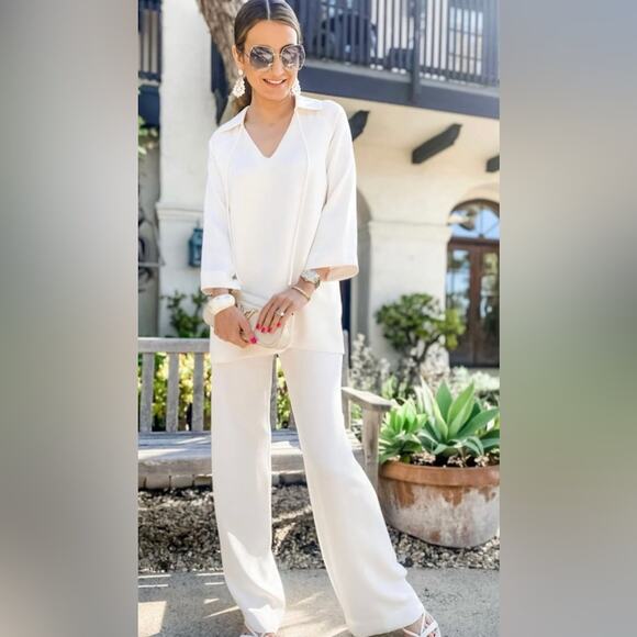 NWT Regina Oswald daisy tunic black silk lounge tunic top size small - Picture 2 of 6